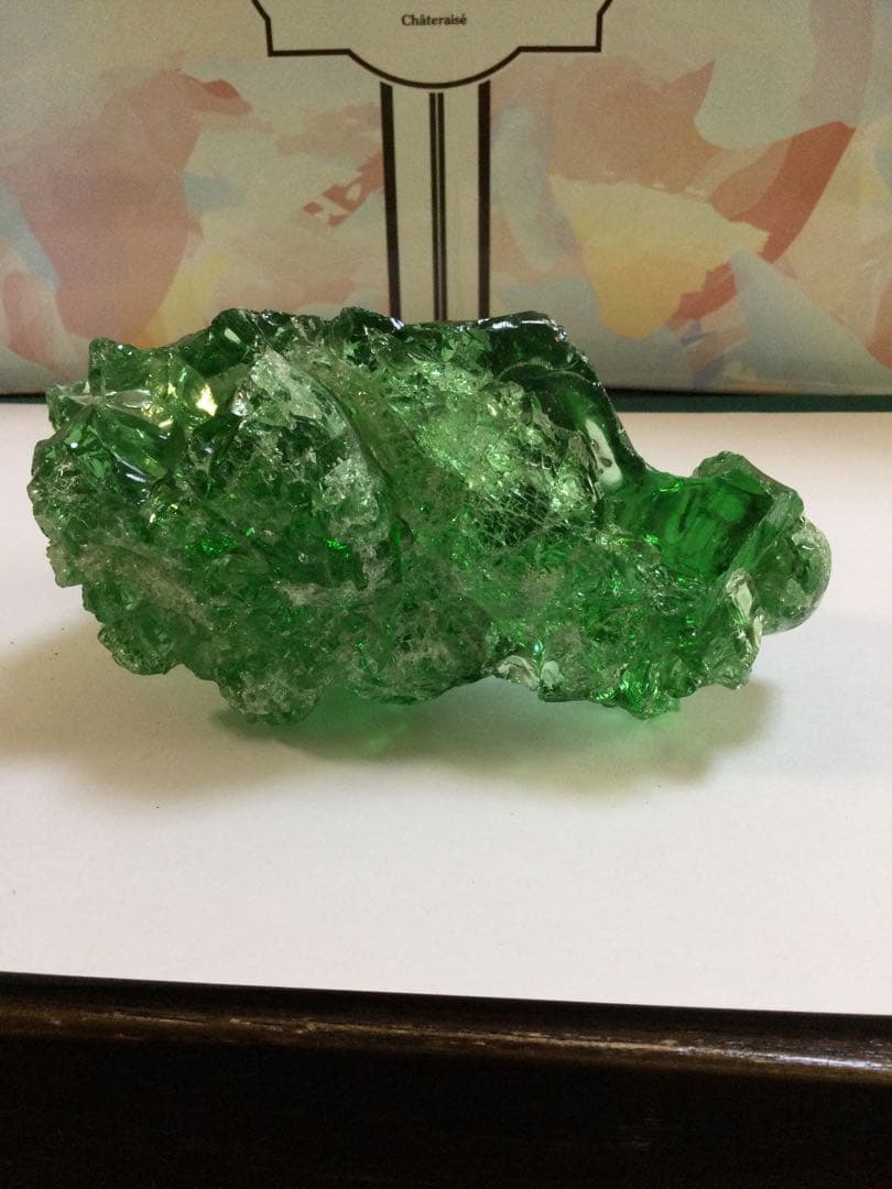 アンダラクリスタル，ガーデン水晶，マラカイト　３点