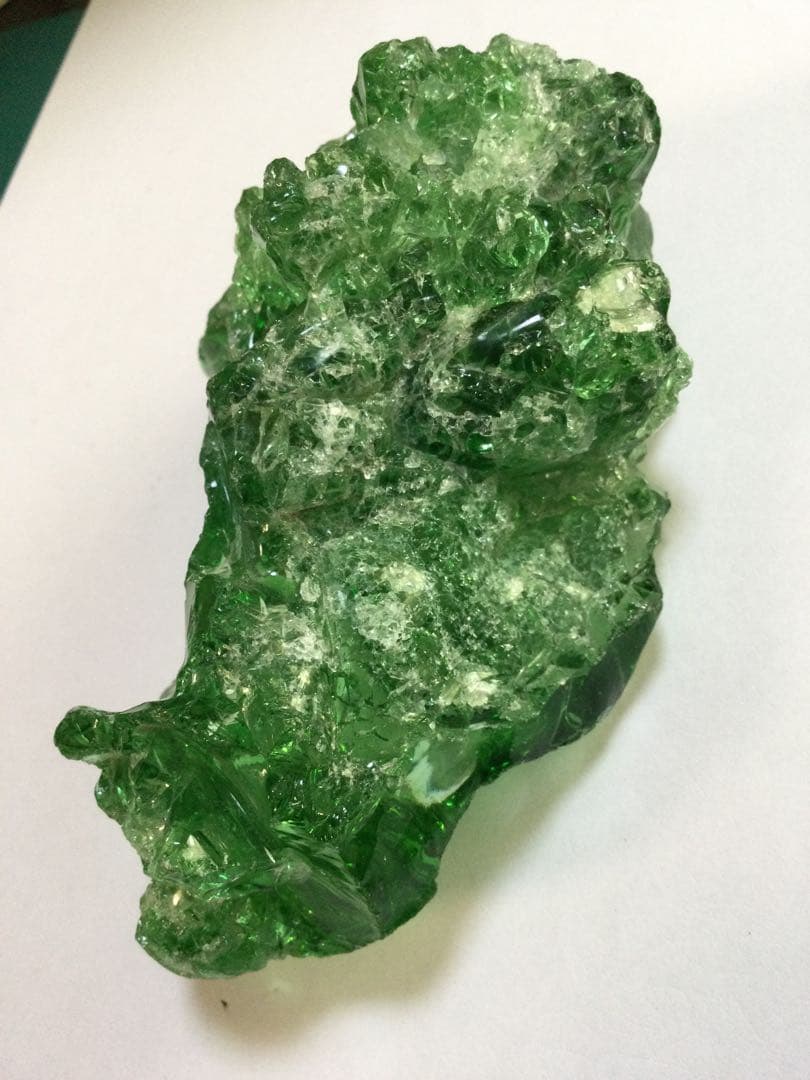 アンダラクリスタル，ガーデン水晶，マラカイト　３点