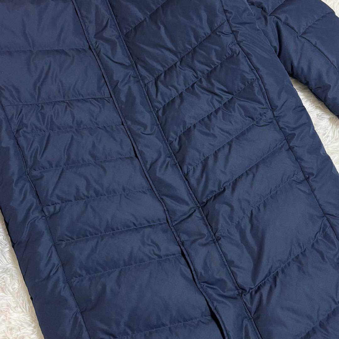 Mizuno ベンチコート ロング ダウン90% フード付 男女 ネイビー XL