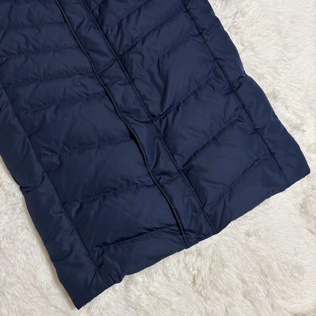 Mizuno ベンチコート ロング ダウン90% フード付 男女 ネイビー XL