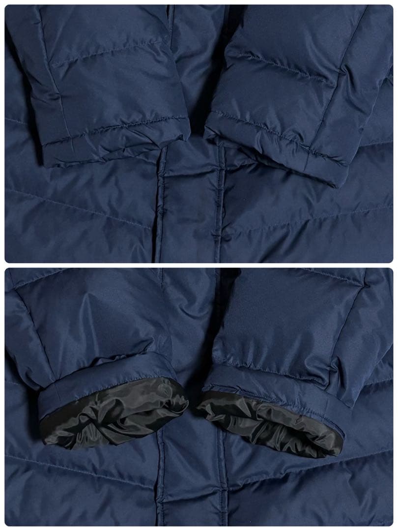 Mizuno ベンチコート ロング ダウン90% フード付 男女 ネイビー XL