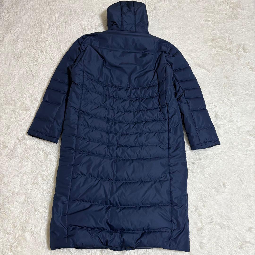 Mizuno ベンチコート ロング ダウン90% フード付 男女 ネイビー XL