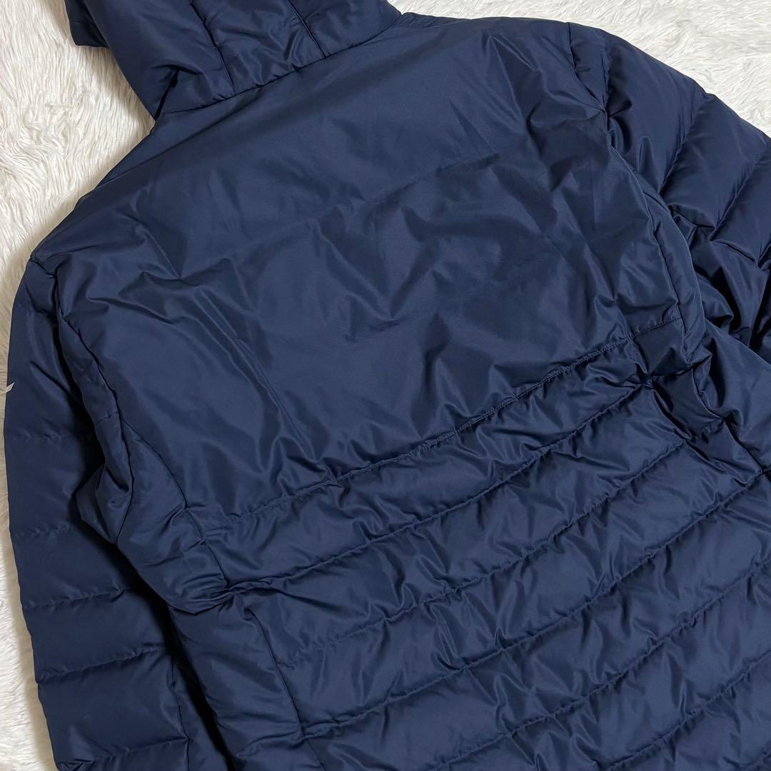 Mizuno ベンチコート ロング ダウン90% フード付 男女 ネイビー XL