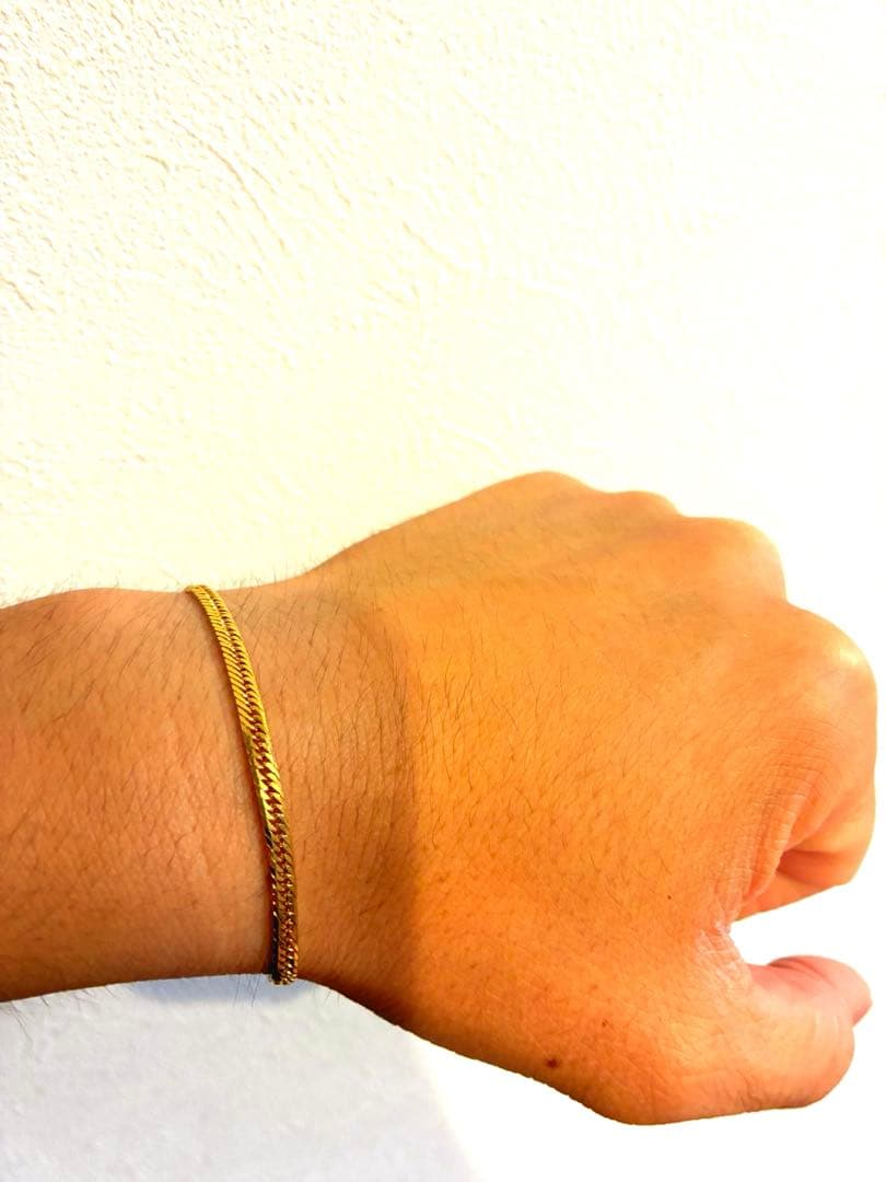 喜平ブレスレット　K18 8面トリプル　5.2g