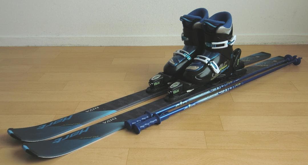 ■■11月限定■送料無料■ハート■ジュニア用スキーセット■138/24■WAX■