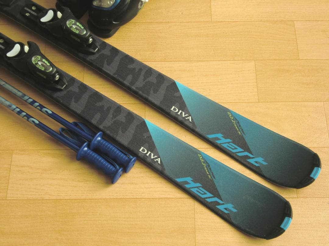 ■■11月限定■送料無料■ハート■ジュニア用スキーセット■138/24■WAX■