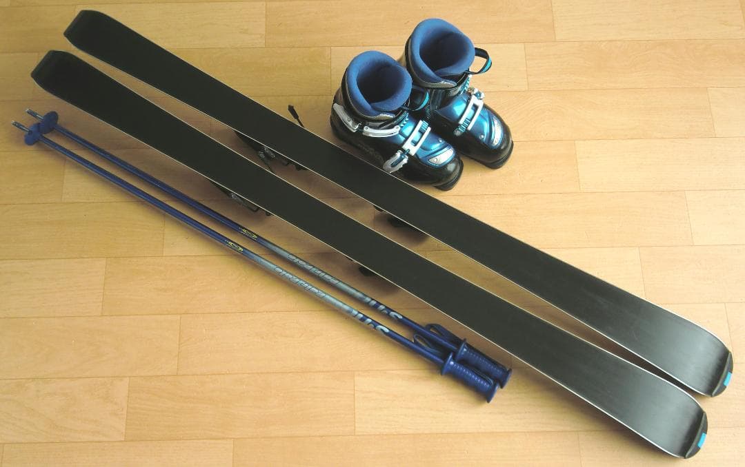 ■■11月限定■送料無料■ハート■ジュニア用スキーセット■138/24■WAX■