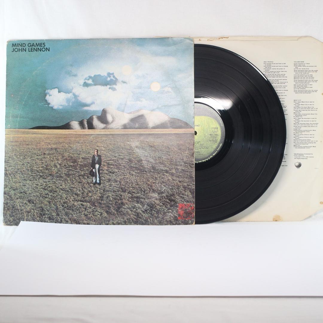英LP John Lennon MIND GAMES UKオリジナル1stプレス