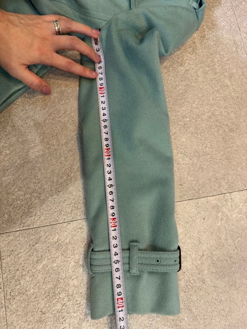 BURBERRY トレンチコート カシミヤ　コート　ダウン　ミントグリーン