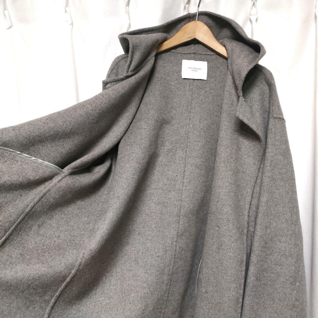 【美品】URBAN RESEARCH DOORS ウールフードショートコート
