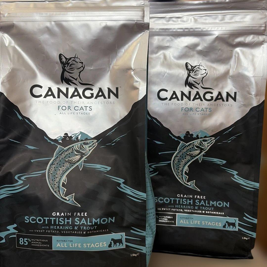 カナガンキャットフード サーモン CANAGAN 　1.5kg×2袋セット