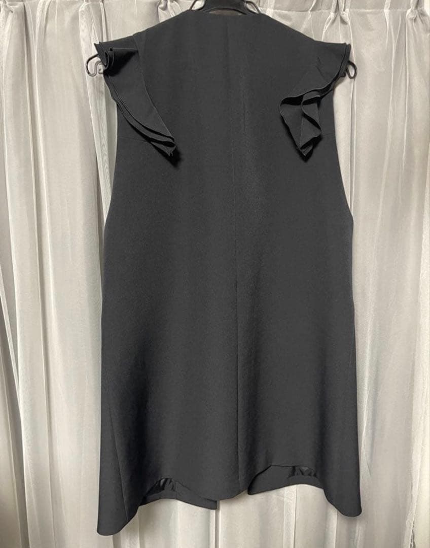 CELFORD フリルペプラムジレ　ブラック