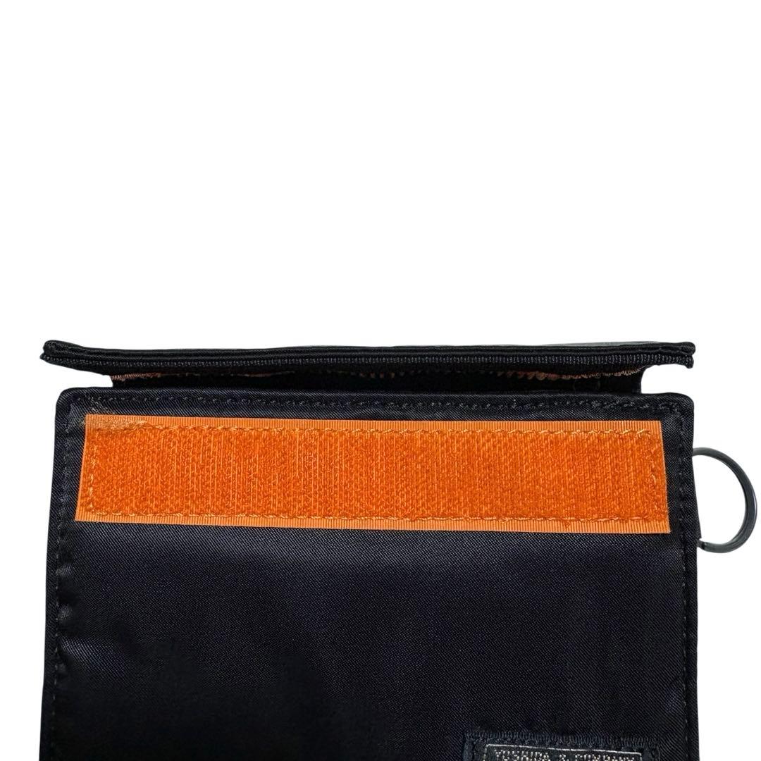 極美品 porter タンカー 二つ折り財布 ブラック