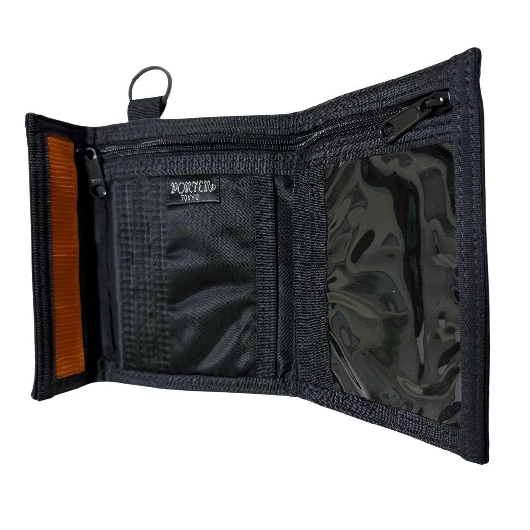極美品 porter タンカー 二つ折り財布 ブラック