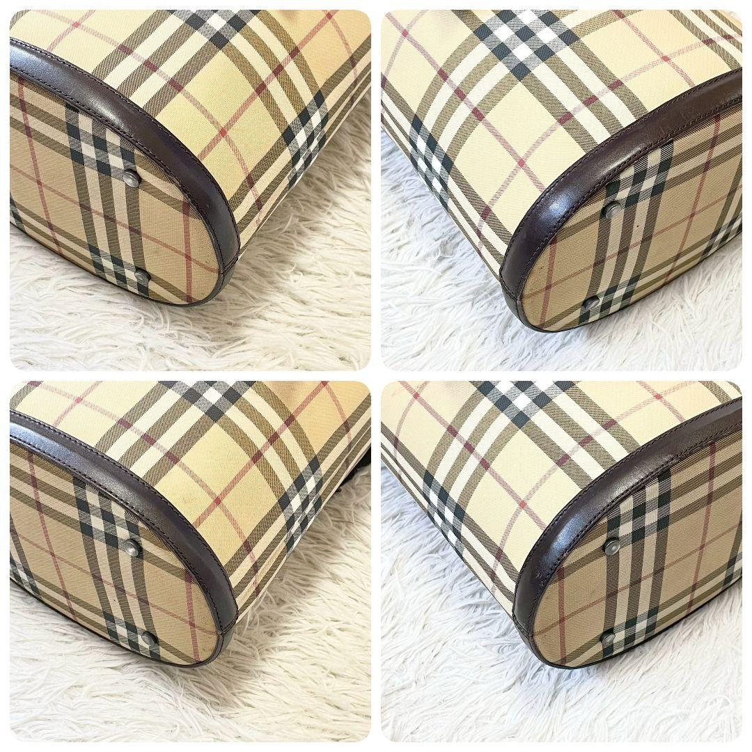 イタリア製　BURBERRY　LONDON ノバチェック　トート　バケツ型