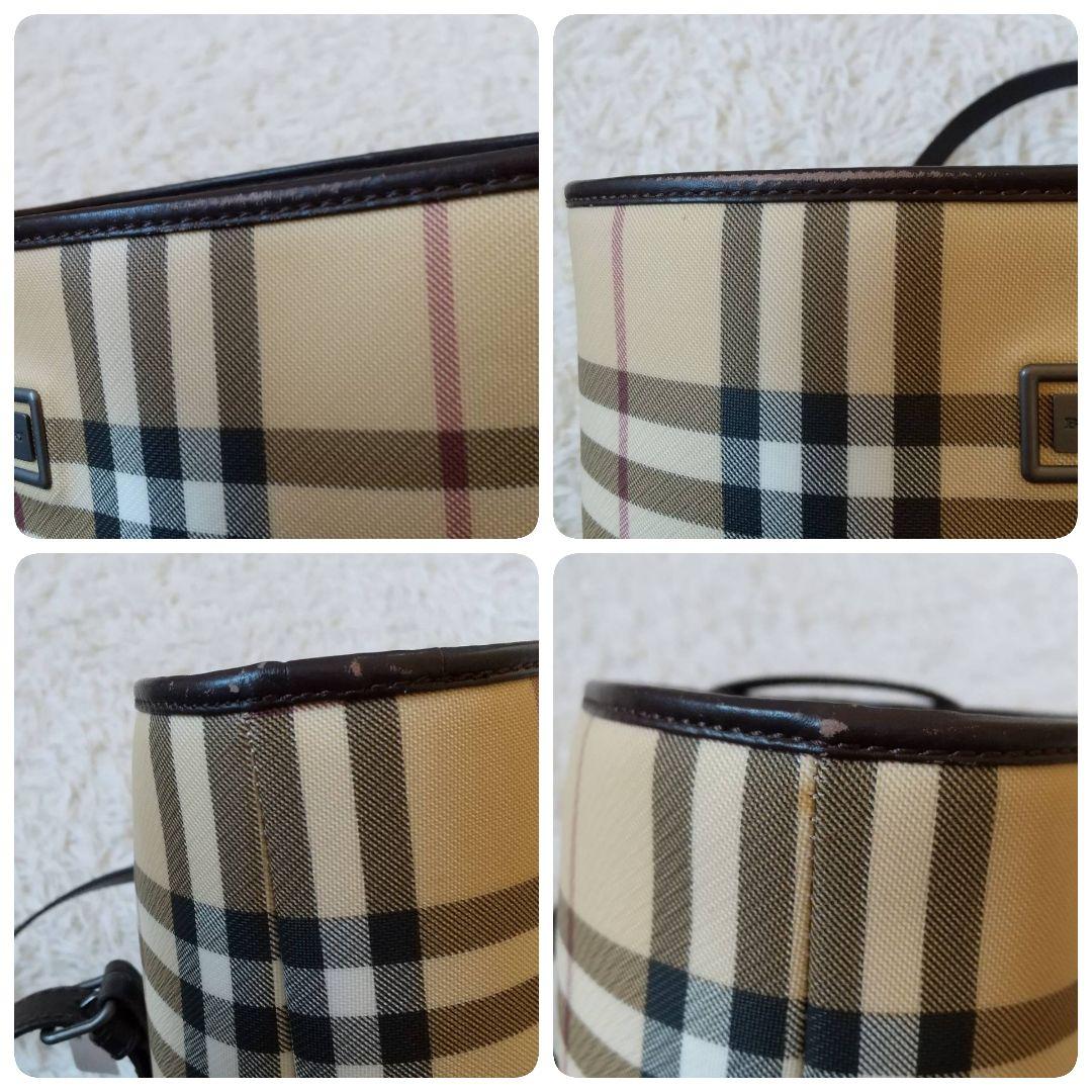 イタリア製　BURBERRY　LONDON ノバチェック　トート　バケツ型