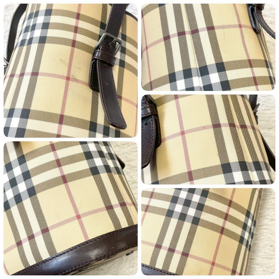 イタリア製　BURBERRY　LONDON ノバチェック　トート　バケツ型