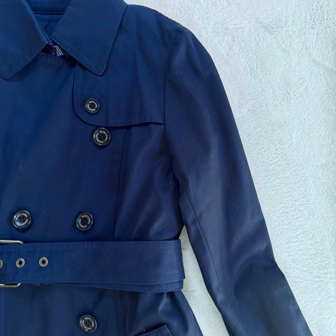 未使用タグ付き　ブルーレーベルクレストブリッジ　トレンチコート ベルト付き