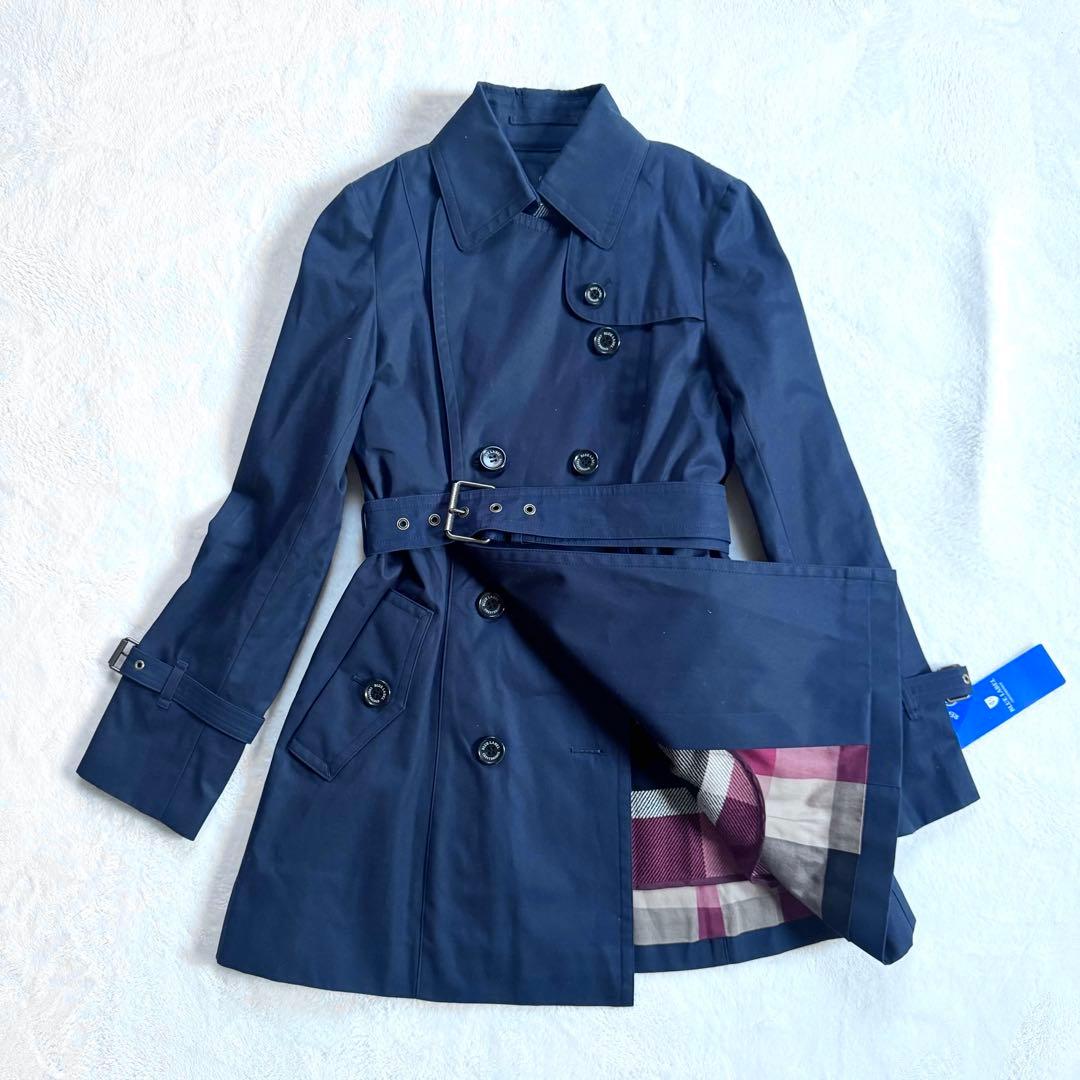 未使用タグ付き　ブルーレーベルクレストブリッジ　トレンチコート ベルト付き