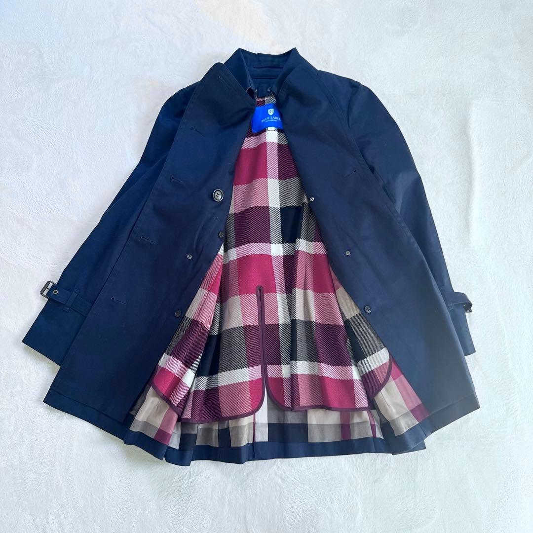 未使用タグ付き　ブルーレーベルクレストブリッジ　トレンチコート ベルト付き