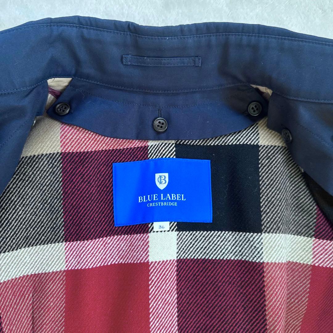 未使用タグ付き　ブルーレーベルクレストブリッジ　トレンチコート ベルト付き