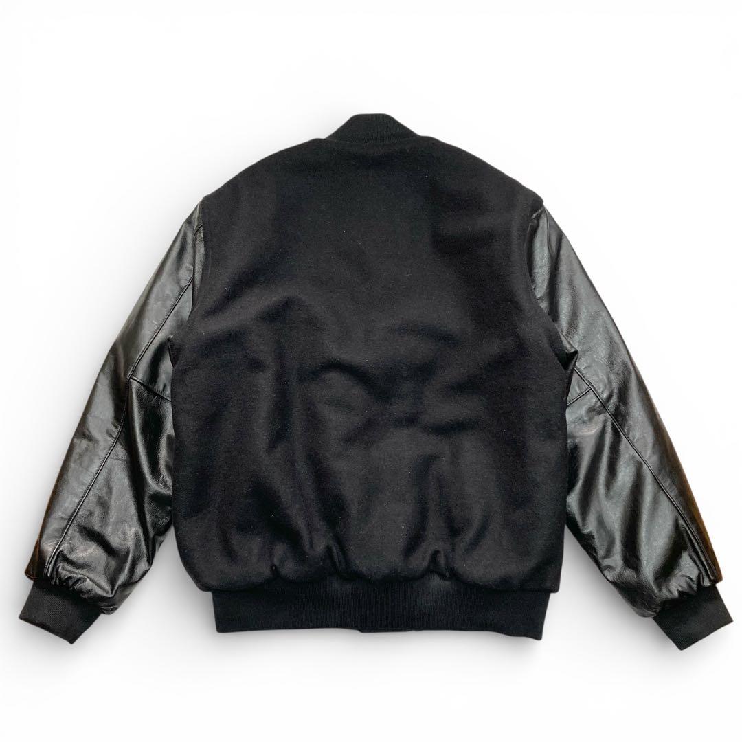 HOLLOWAY ホロウェイ ブラック ウール レザー スタジャン L USA製
