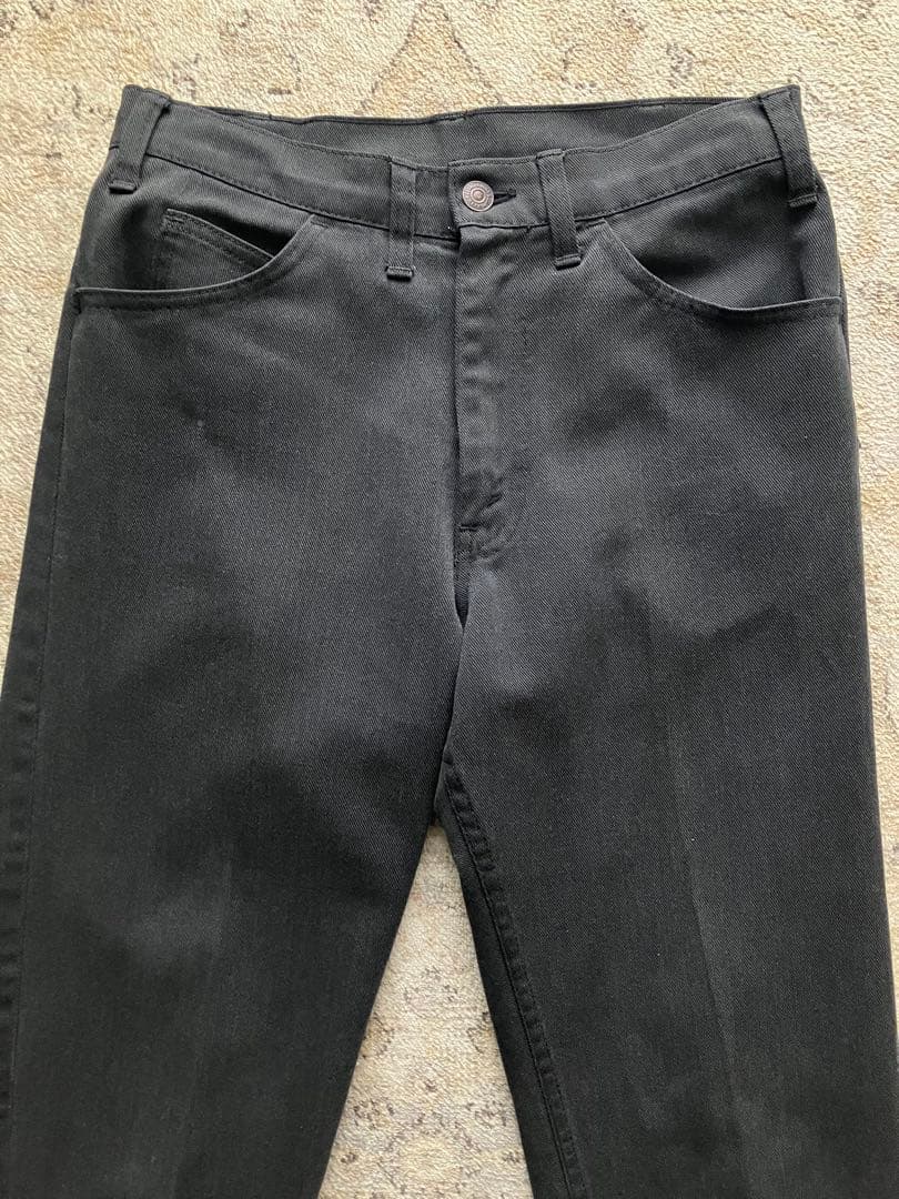 70s Levi's リーバイス　スタプレ　BIG Eブラック カツラギ　混紡