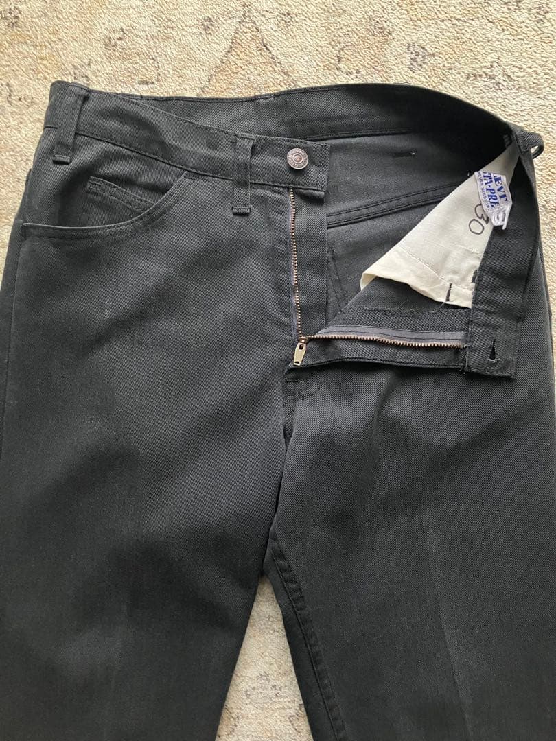 70s Levi's リーバイス　スタプレ　BIG Eブラック カツラギ　混紡