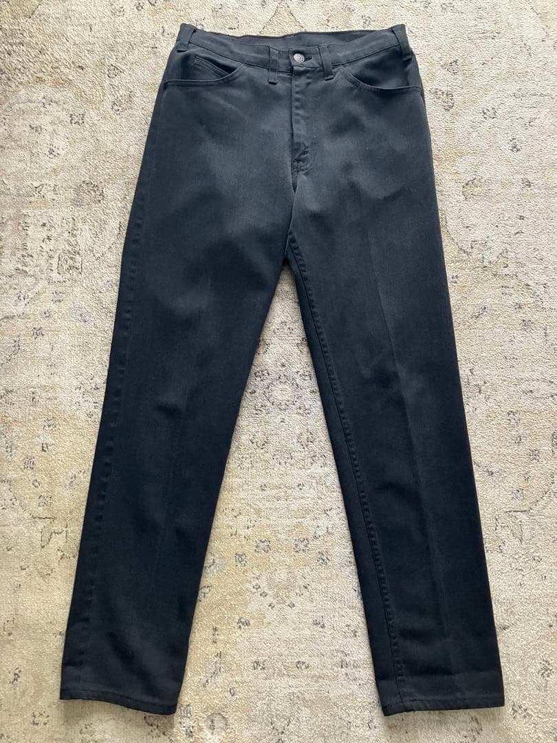 70s Levi's リーバイス　スタプレ　BIG Eブラック カツラギ　混紡