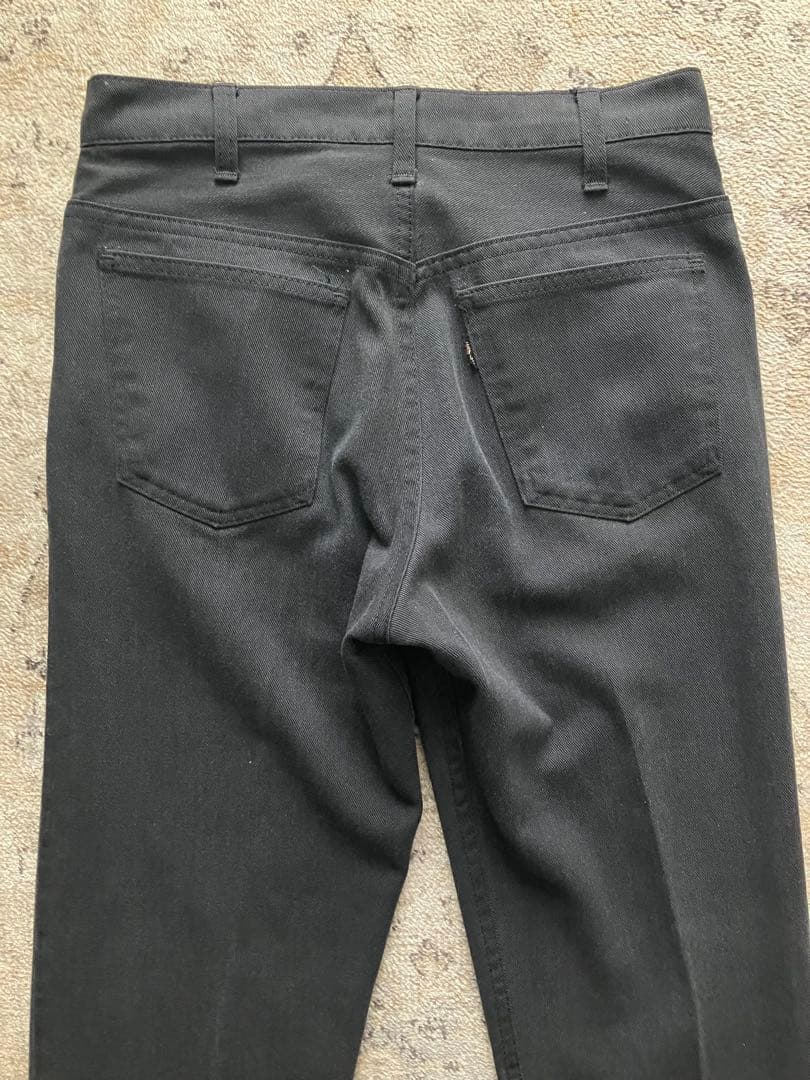 70s Levi's リーバイス　スタプレ　BIG Eブラック カツラギ　混紡