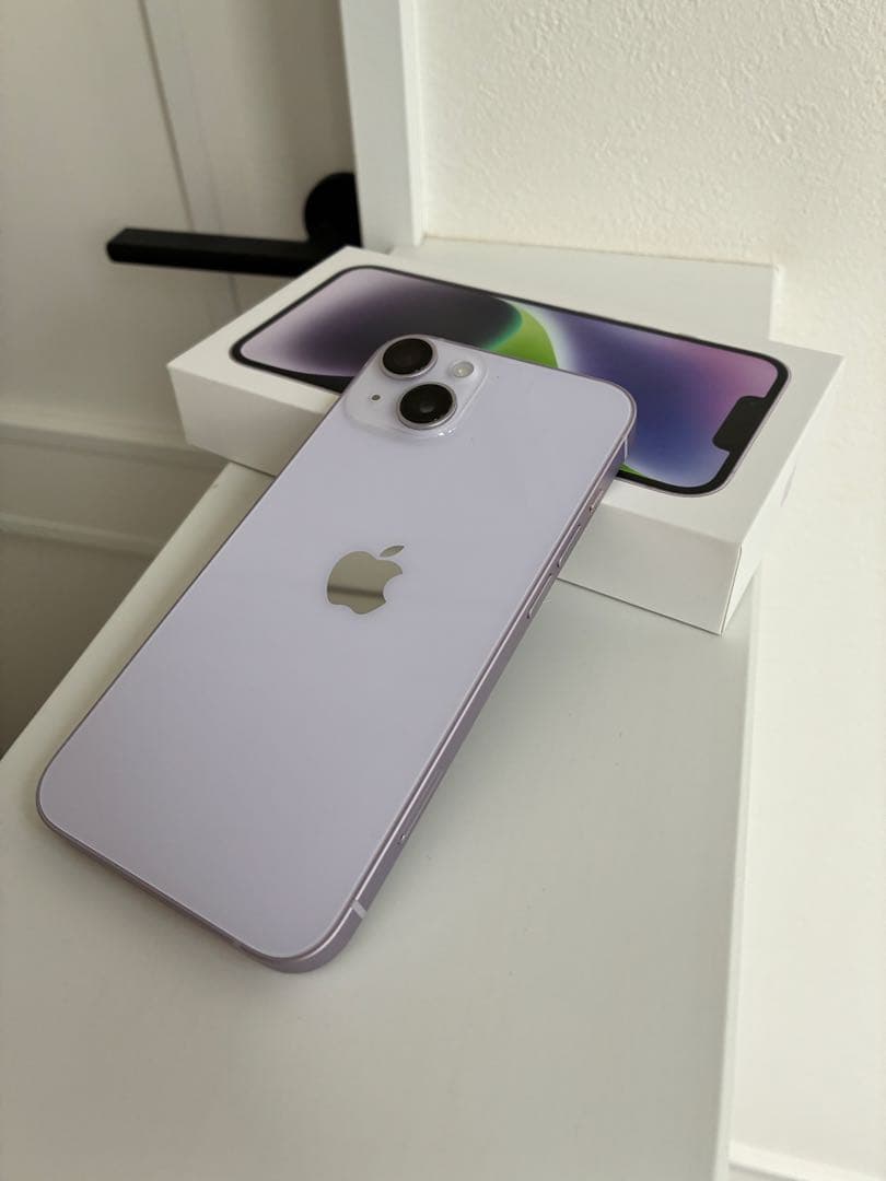 【超！美品】iPhone 14 256GB パープル ケーブル付き