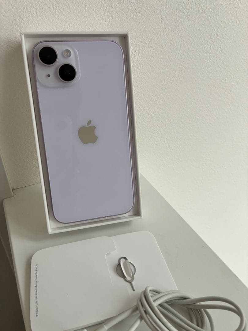 【超！美品】iPhone 14 256GB パープル ケーブル付き