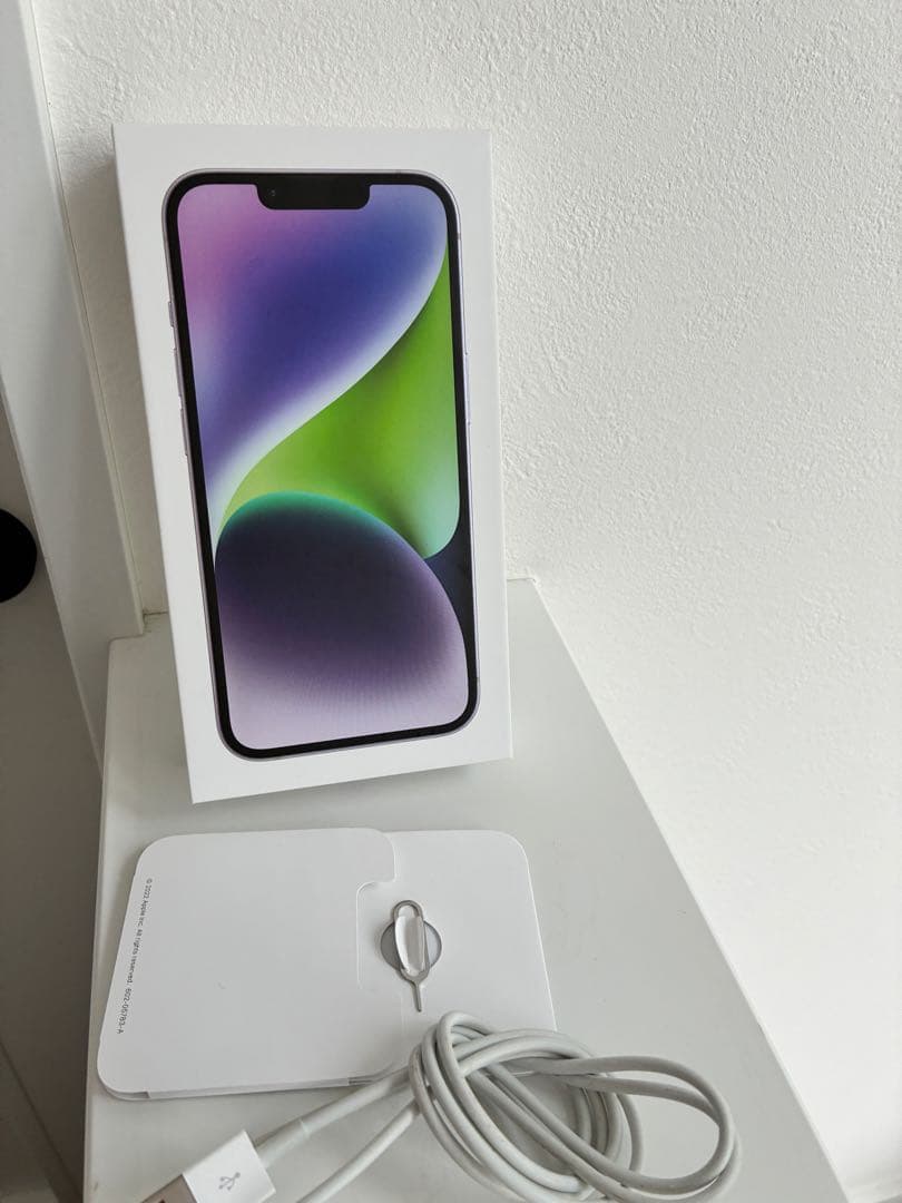 【超！美品】iPhone 14 256GB パープル ケーブル付き