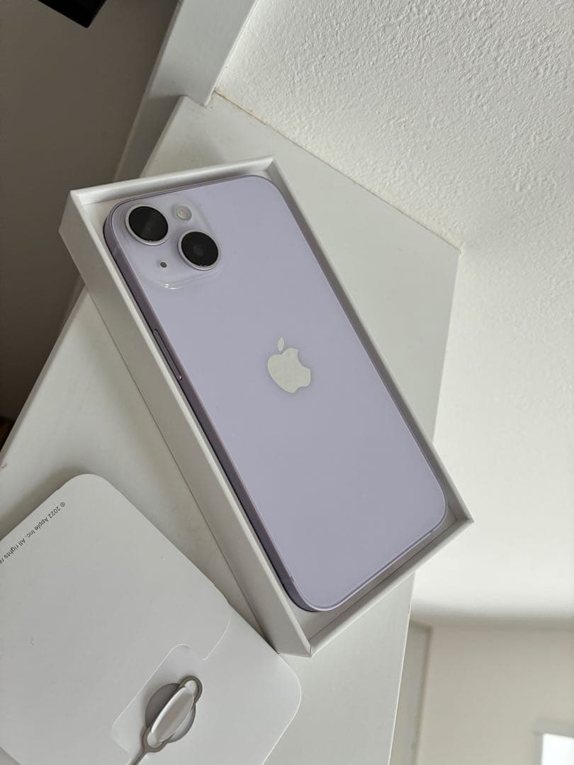 【超！美品】iPhone 14 256GB パープル ケーブル付き