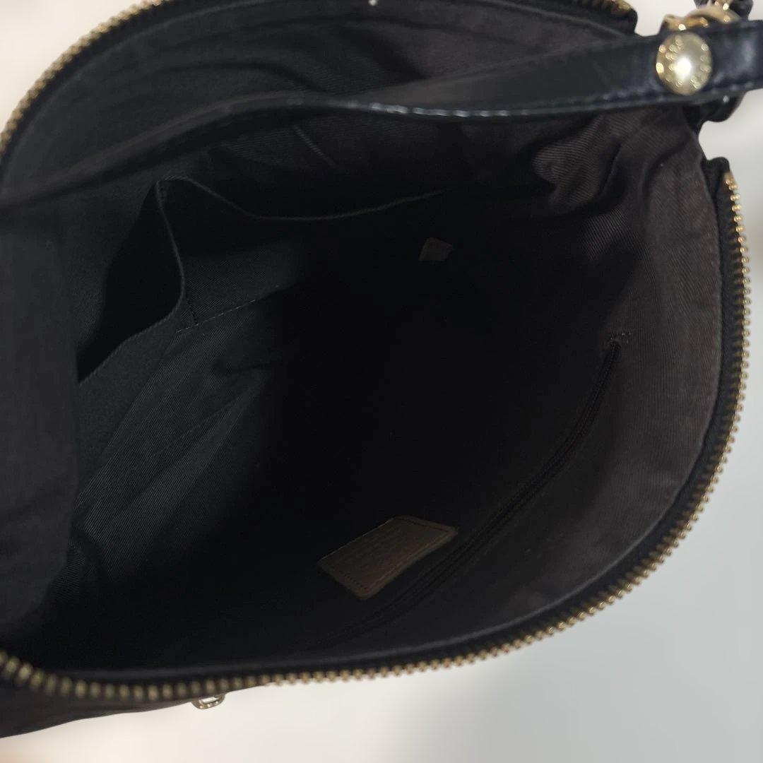 超美品ラシット今期360g・本革ソフトレザーシンプル2wayショルダーバッグ