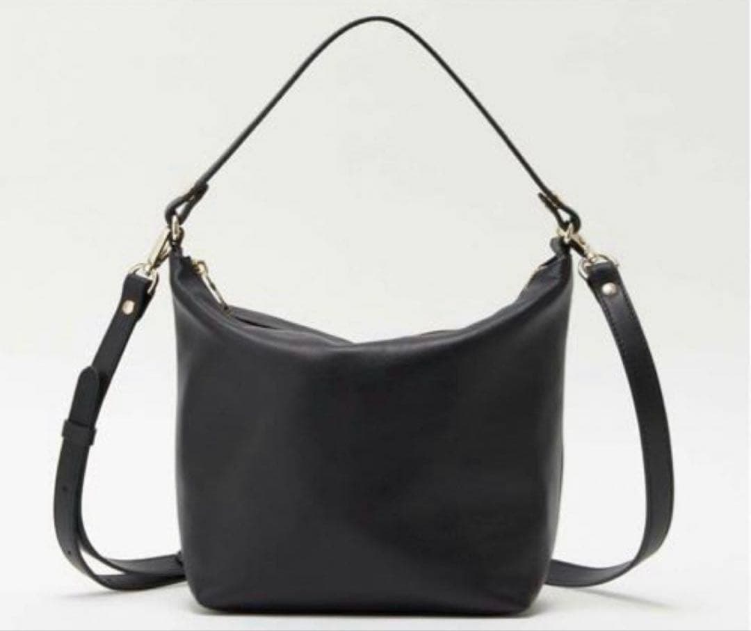 超美品ラシット今期360g・本革ソフトレザーシンプル2wayショルダーバッグ