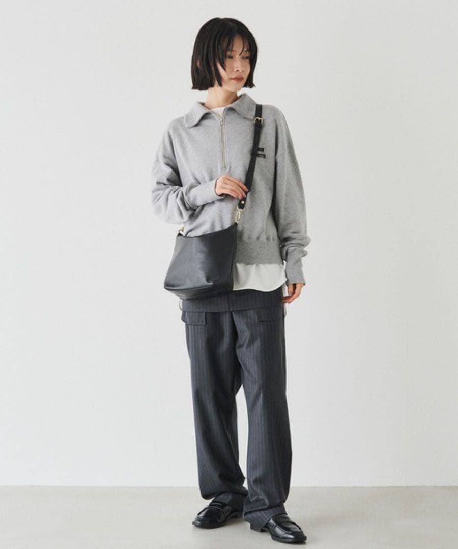 超美品ラシット今期360g・本革ソフトレザーシンプル2wayショルダーバッグ