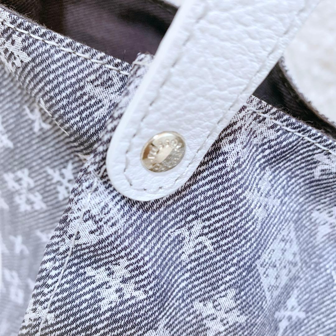 【うめちゃん】ほぼ未使用♪ russet デニムプリント トートバッグ