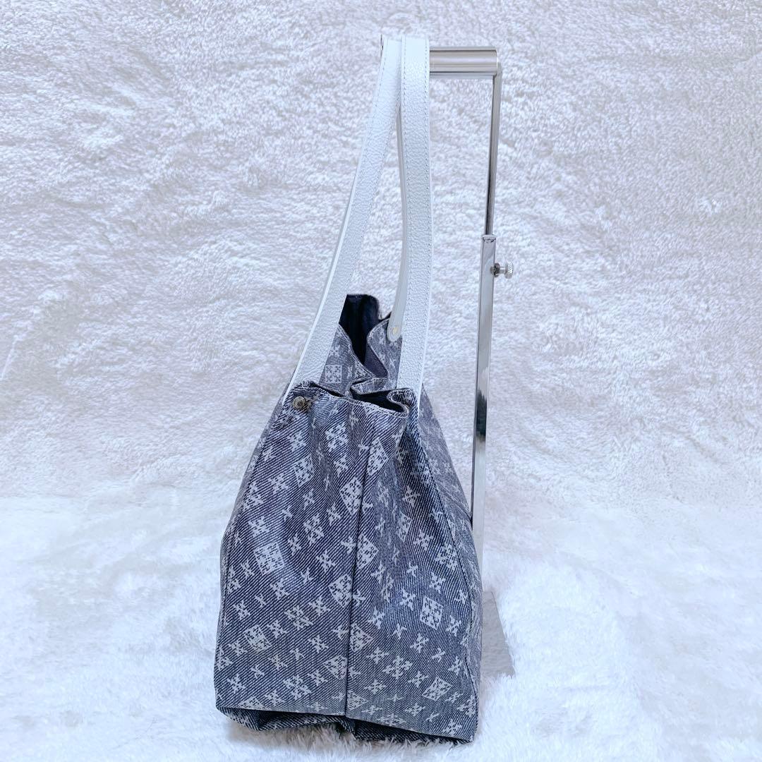 【うめちゃん】ほぼ未使用♪ russet デニムプリント トートバッグ