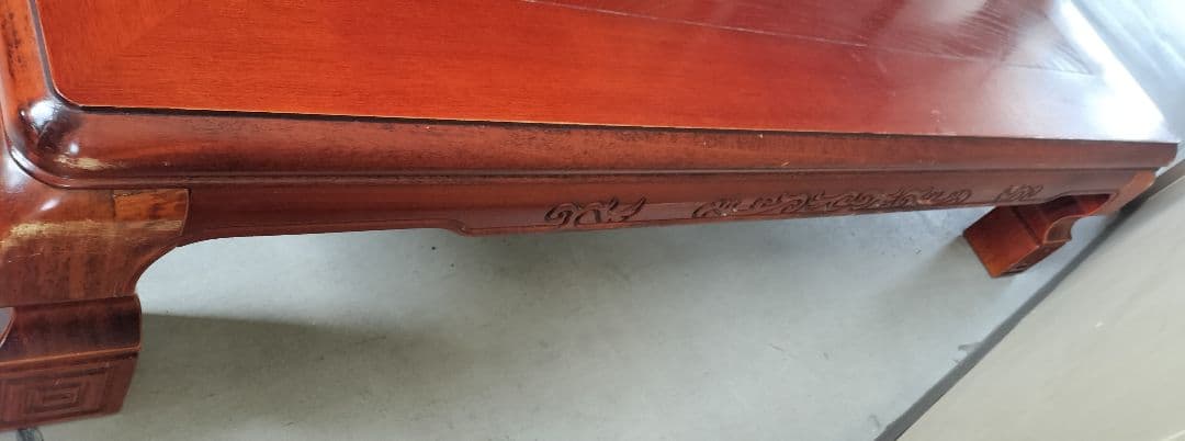 ♪木製　座卓　昭和レトロ　木目　　送料無料