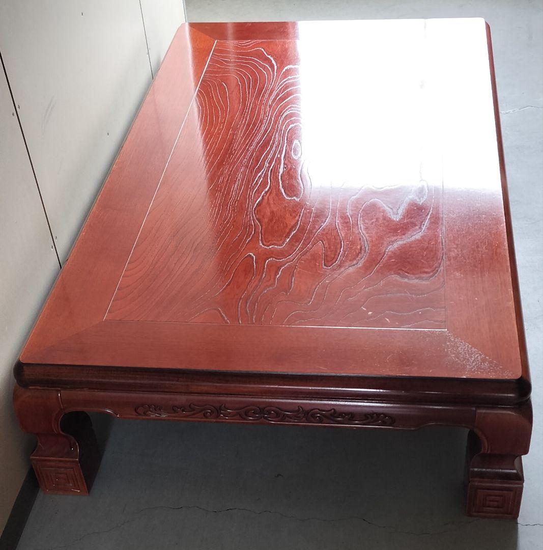 ♪木製　座卓　昭和レトロ　木目　　送料無料