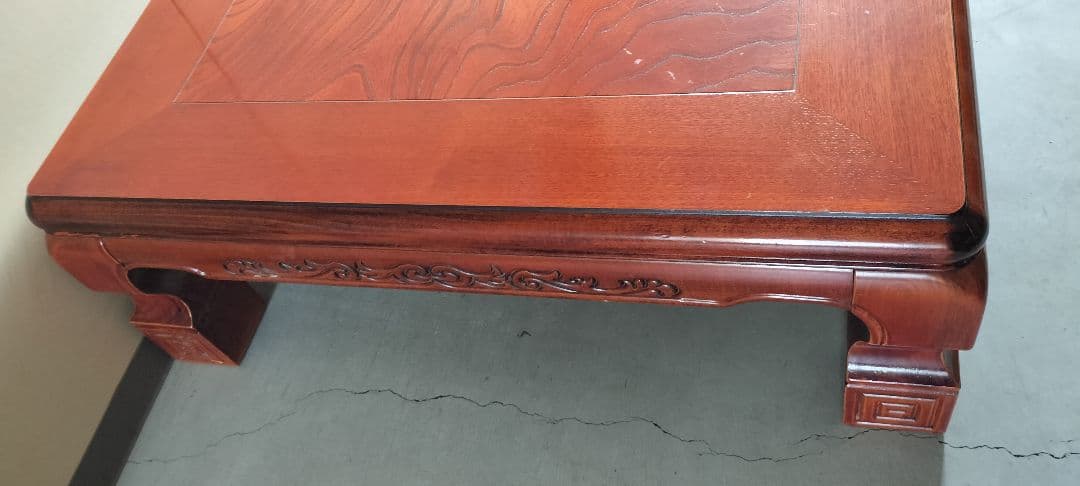 ♪木製　座卓　昭和レトロ　木目　　送料無料