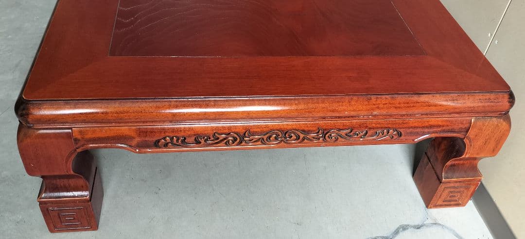 ♪木製　座卓　昭和レトロ　木目　　送料無料