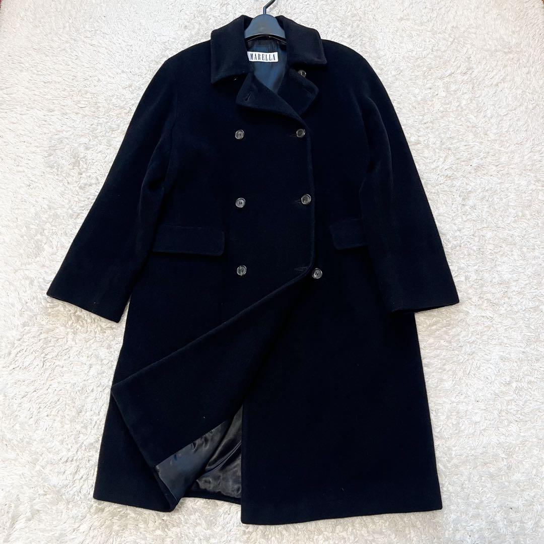 専用MaxMara Marella ダブルブレスト マダムコート カシミヤ混