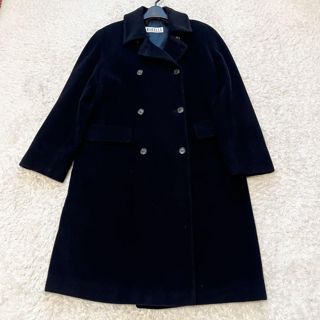 専用MaxMara Marella ダブルブレスト マダムコート カシミヤ混