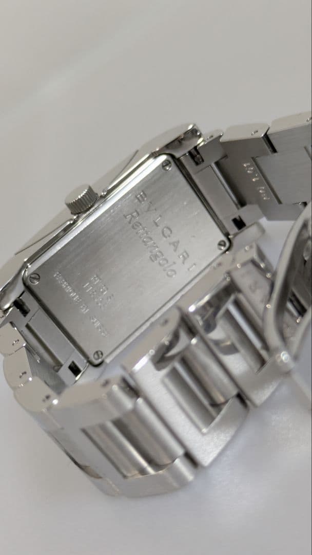 BVLGARI ブルガリ レッタンゴロ レディース 白文字盤 クオーツ 美品