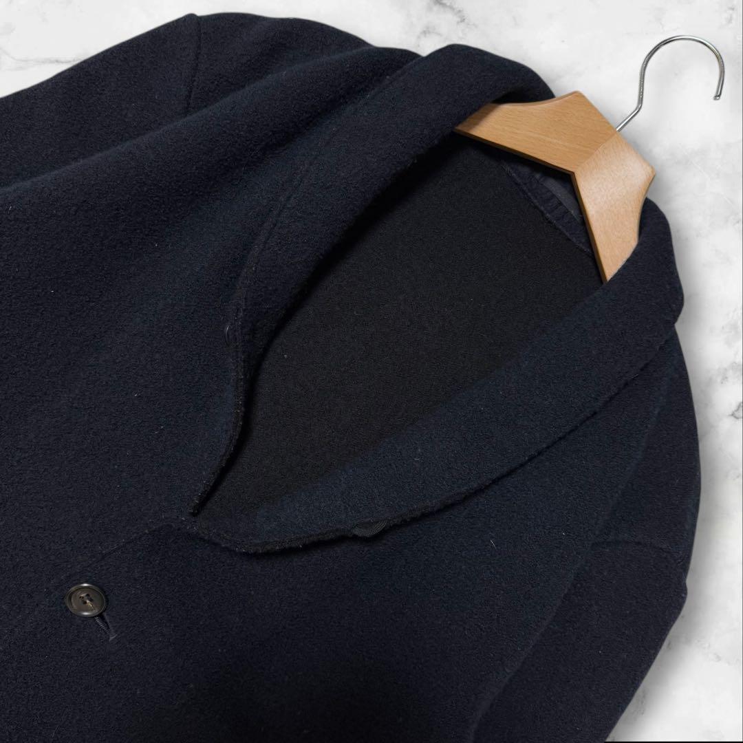 美品 イッセイミヤケ 18AWウールジャケット テーラードジャケット ネイビー