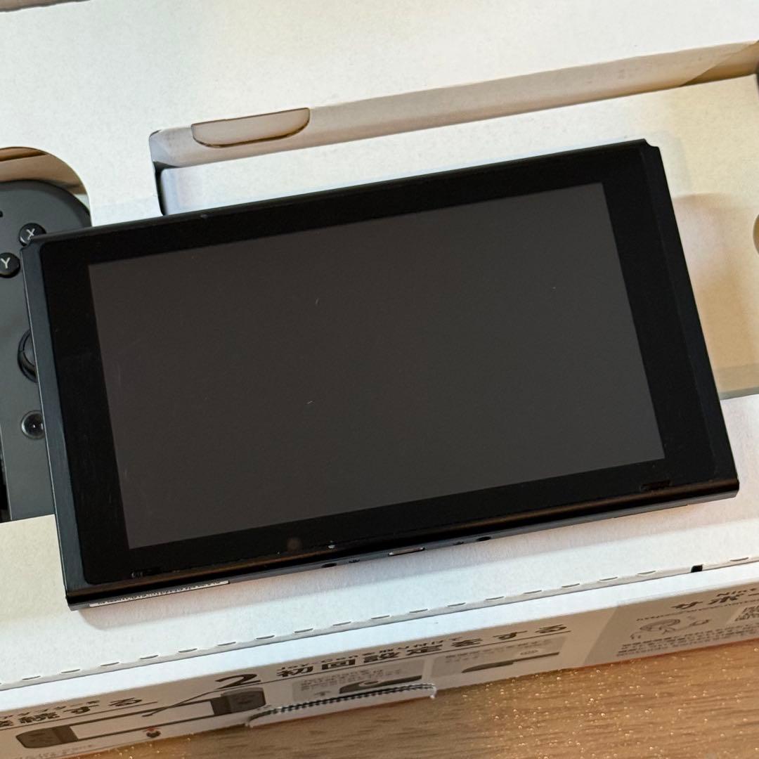 9-041 Switch 本体 バッテリー強化版 グレー 箱付き