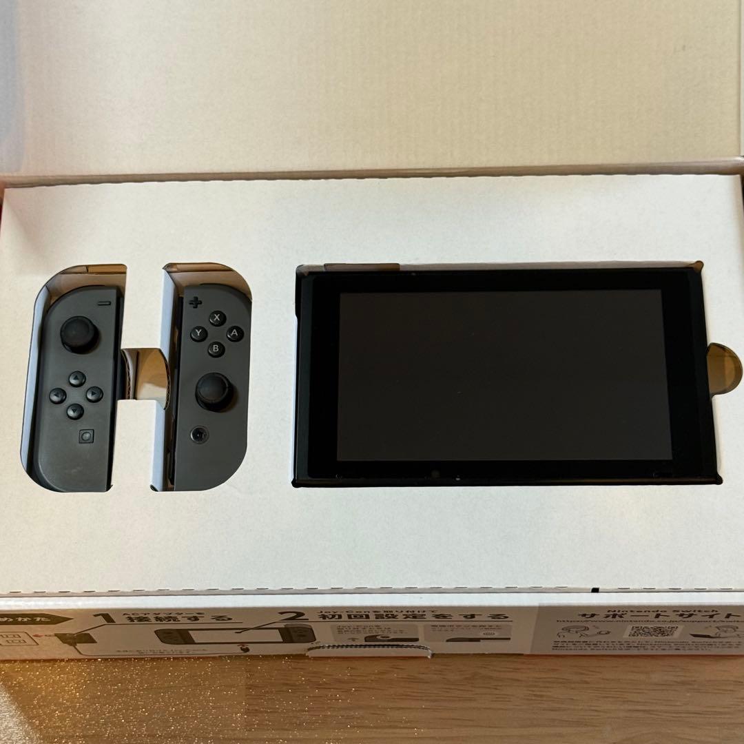 9-041 Switch 本体 バッテリー強化版 グレー 箱付き