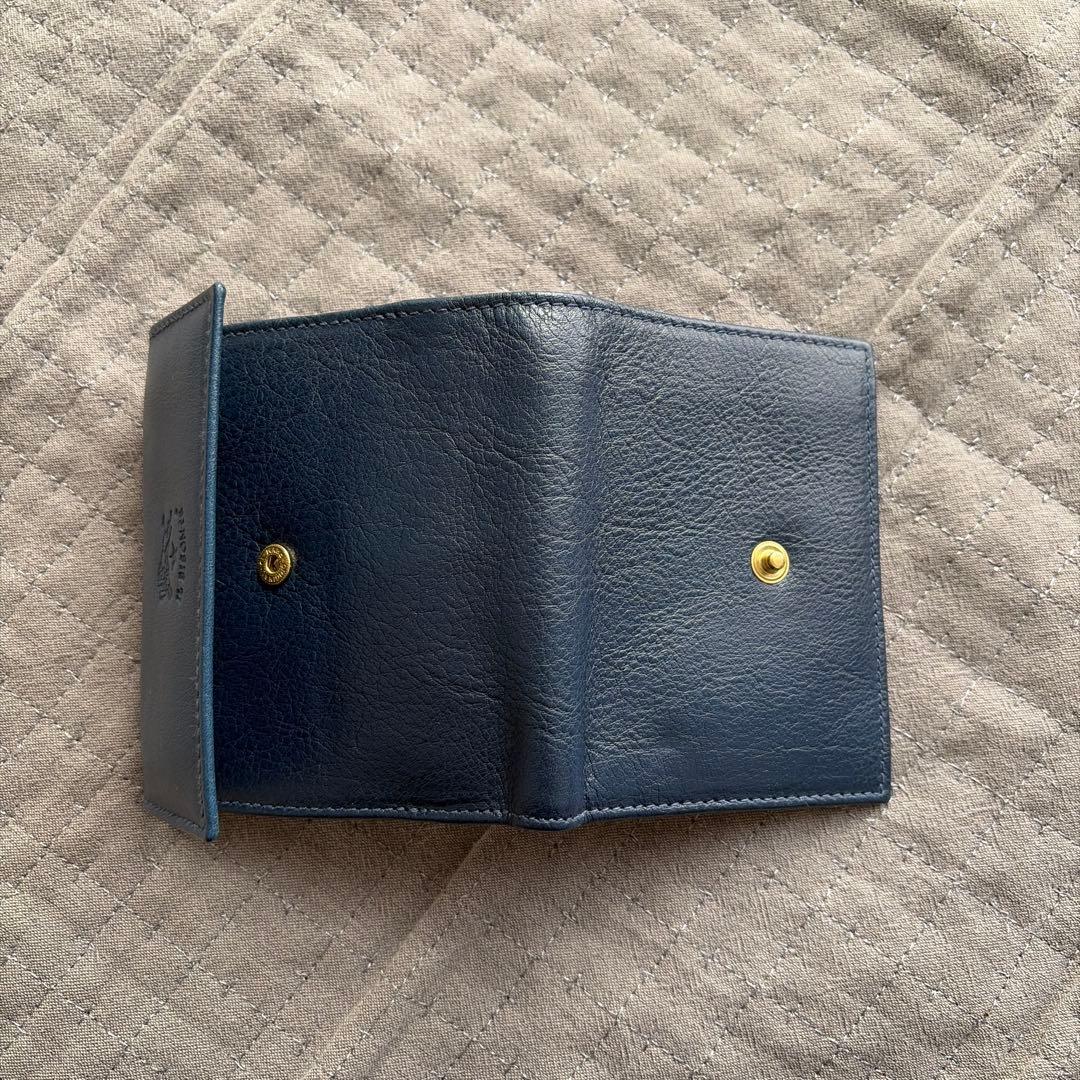 イルビゾンテ　二つ折り財布　ネイビー